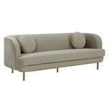 Tov Furniture Sariah Alabaster Velvet Sofa