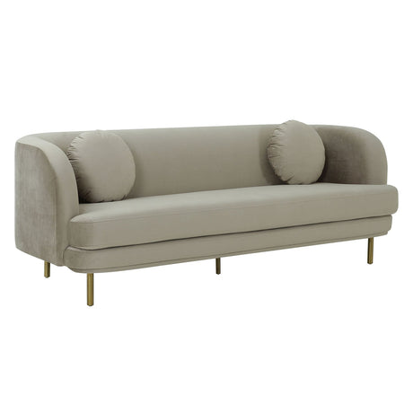 Tov Furniture Sariah Alabaster Velvet Sofa