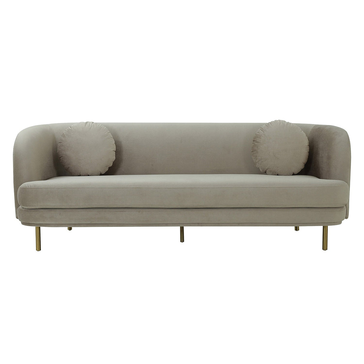 Tov Furniture Sariah Alabaster Velvet Sofa