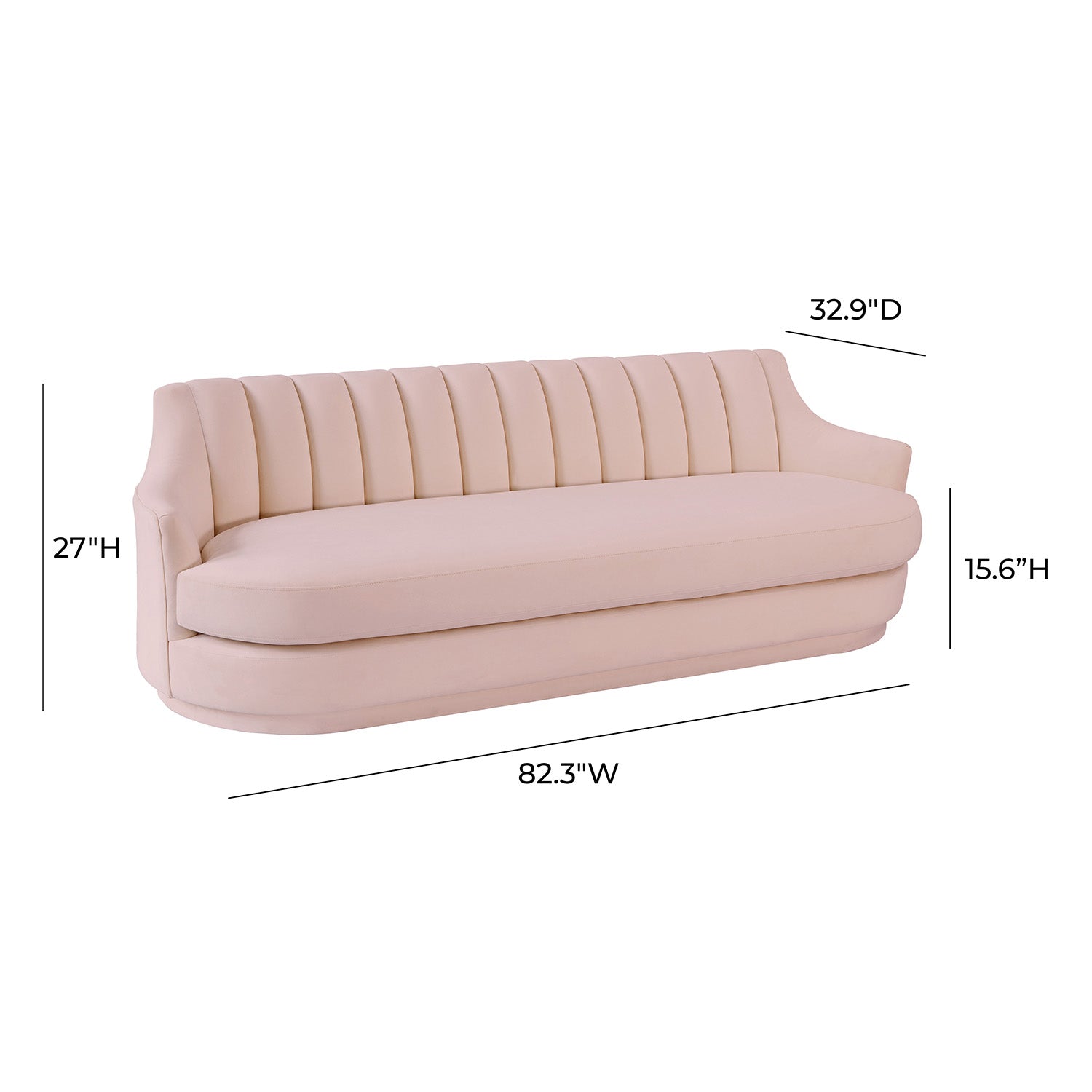 Tov Furniture Peyton Velvet Sofa