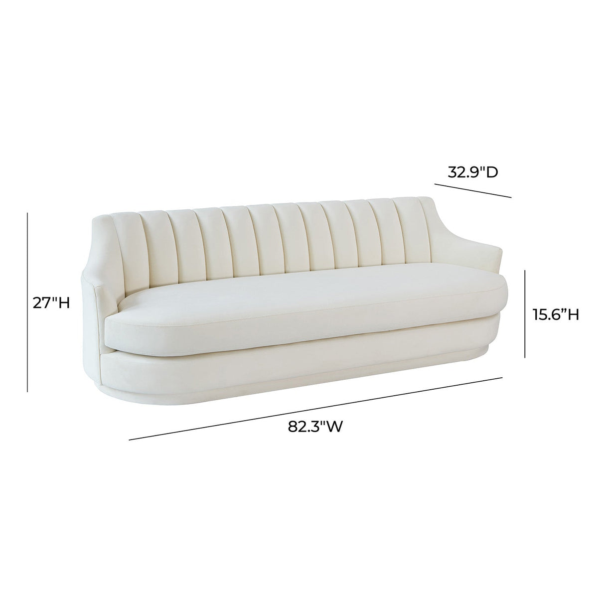 Tov Furniture Peyton Velvet Sofa