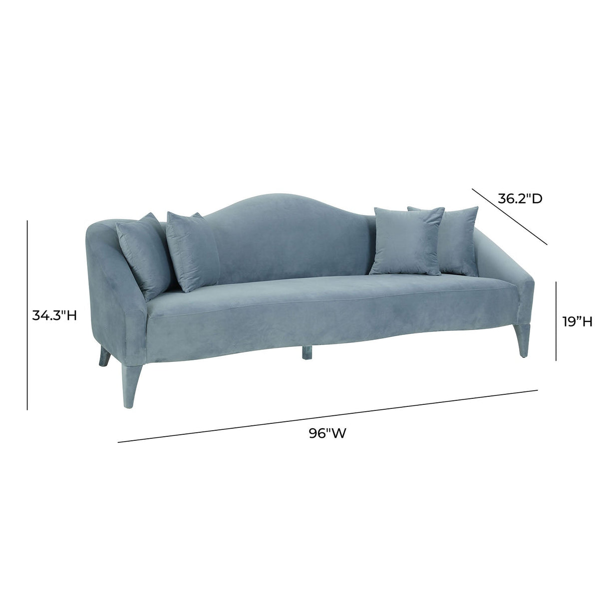 Tov Furniture Naya Velvet Sofa