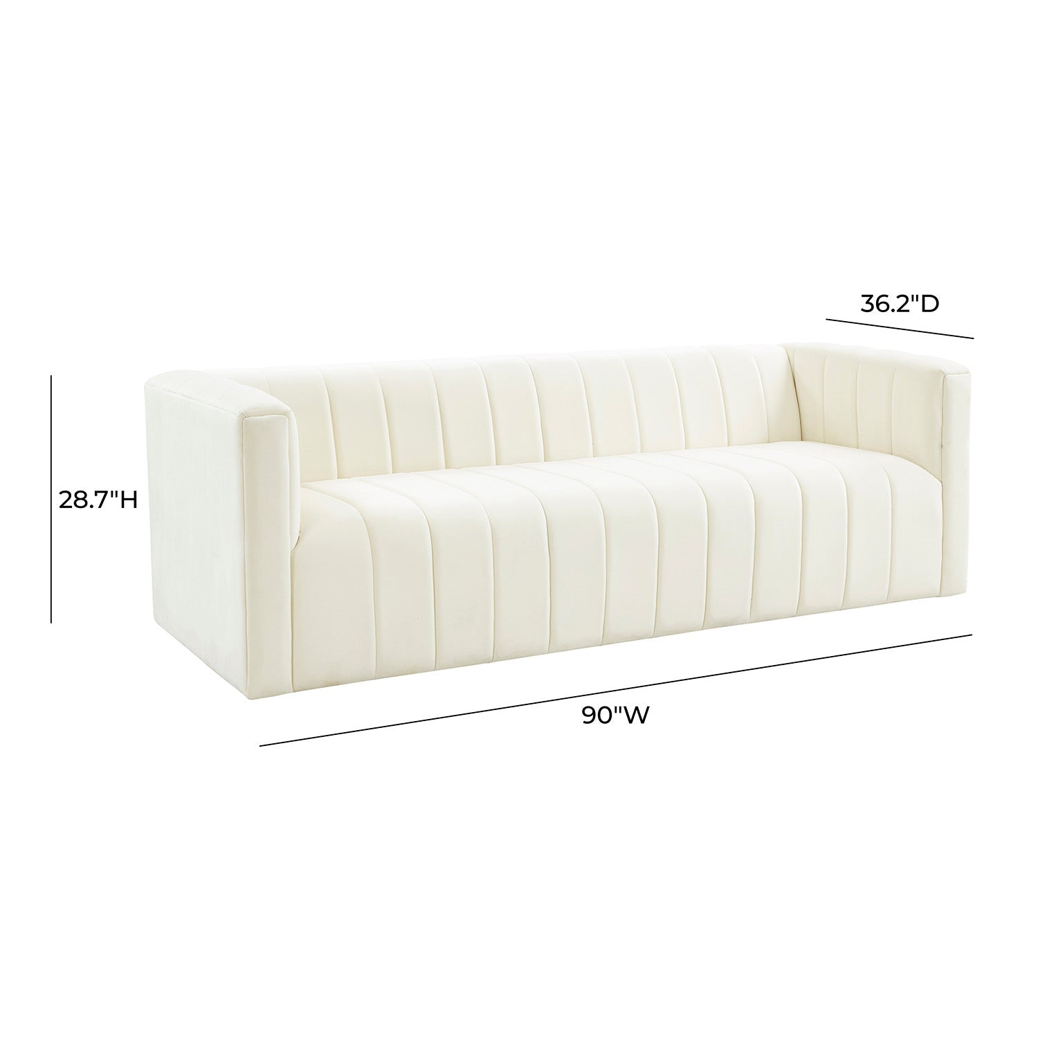 Tov Furniture Norah Velvet Sofa