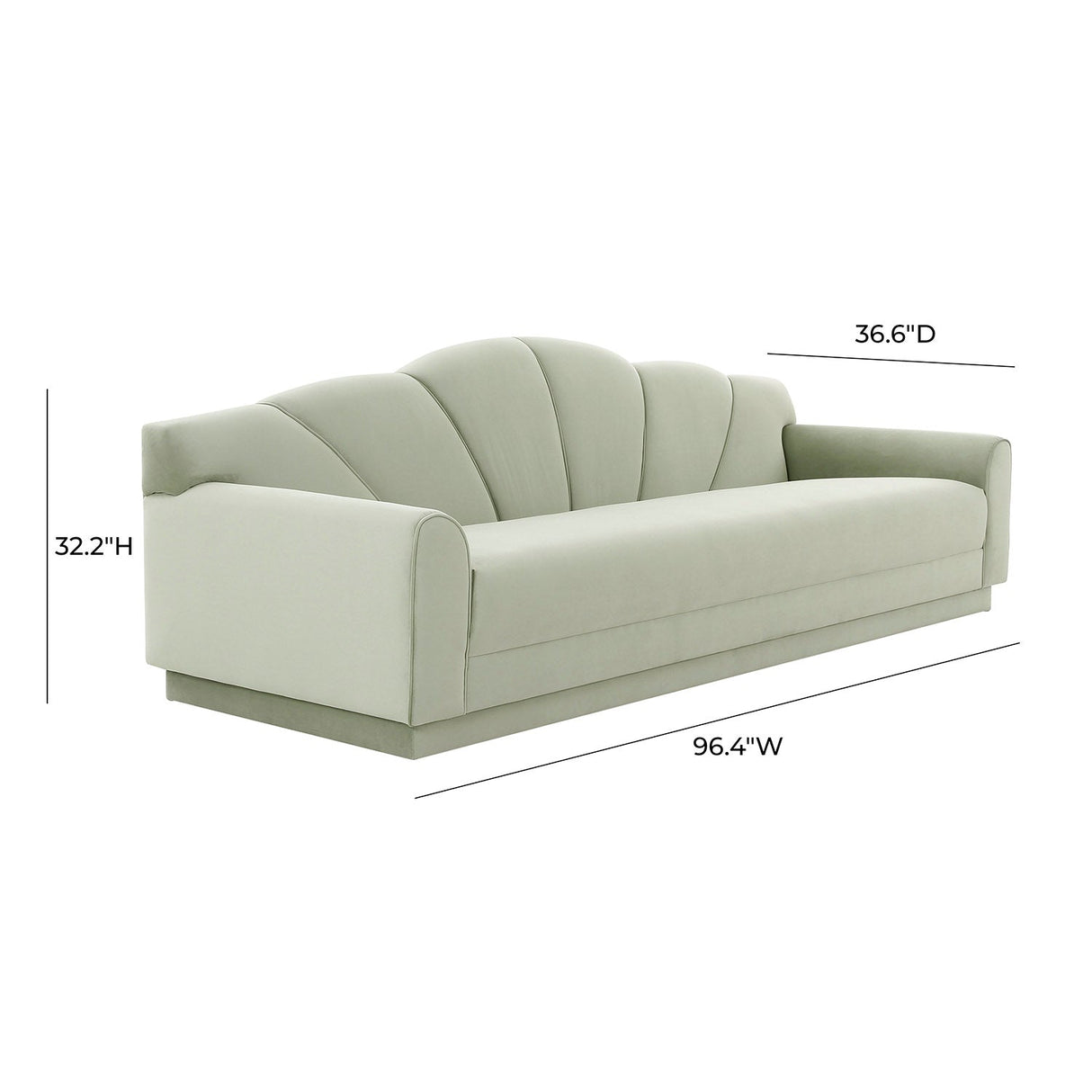 Tov Furniture Bianca Velvet Sofa