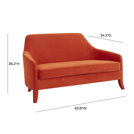 Tov Furniture Neveah Leather Loveseat