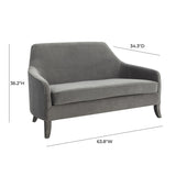 Tov Furniture Neveah Leather Loveseat