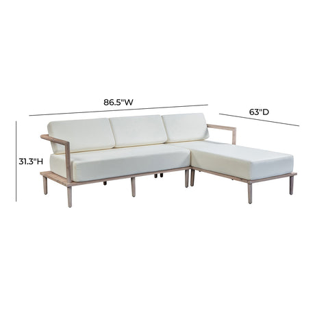 Tov Furniture Emerson Right Arm Outdoor Sectional Sofa