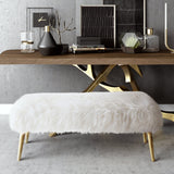 Tov Furniture Churra Sheepskin Bench