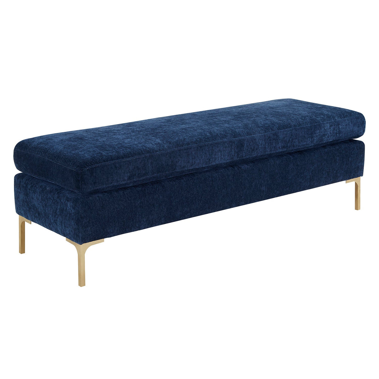 Delilah Textured Velvet Bench | TOV | Home Elegance USA