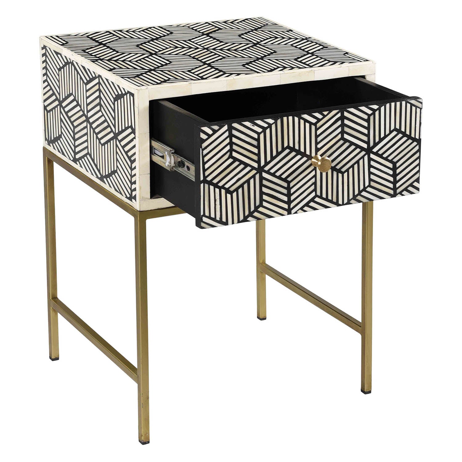 Tov Furniture Bone Inlay Side Table