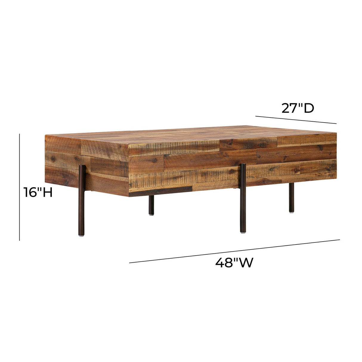 Tov Furniture Bushwick Wooden Coffee Table