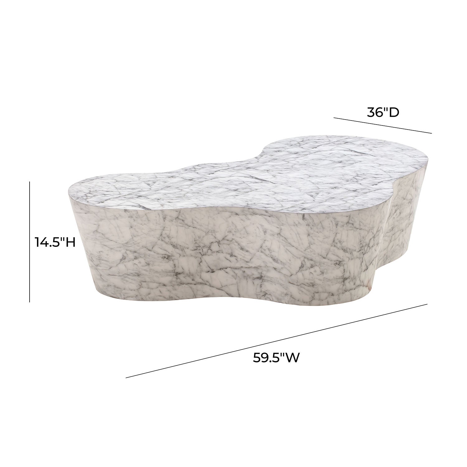 Tov Furniture Slab Marble Coffee Table