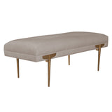 Brno Waived Velvet Bench | TOV | Home Elegance USA