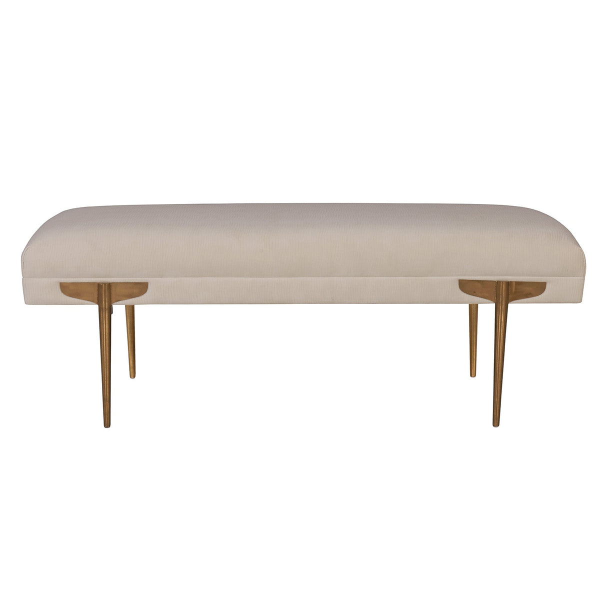 Brno Waived Velvet Bench | TOV | Home Elegance USA