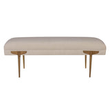 Brno Waived Velvet Bench | TOV | Home Elegance USA