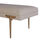 Brno Waived Velvet Bench | TOV | Home Elegance USA