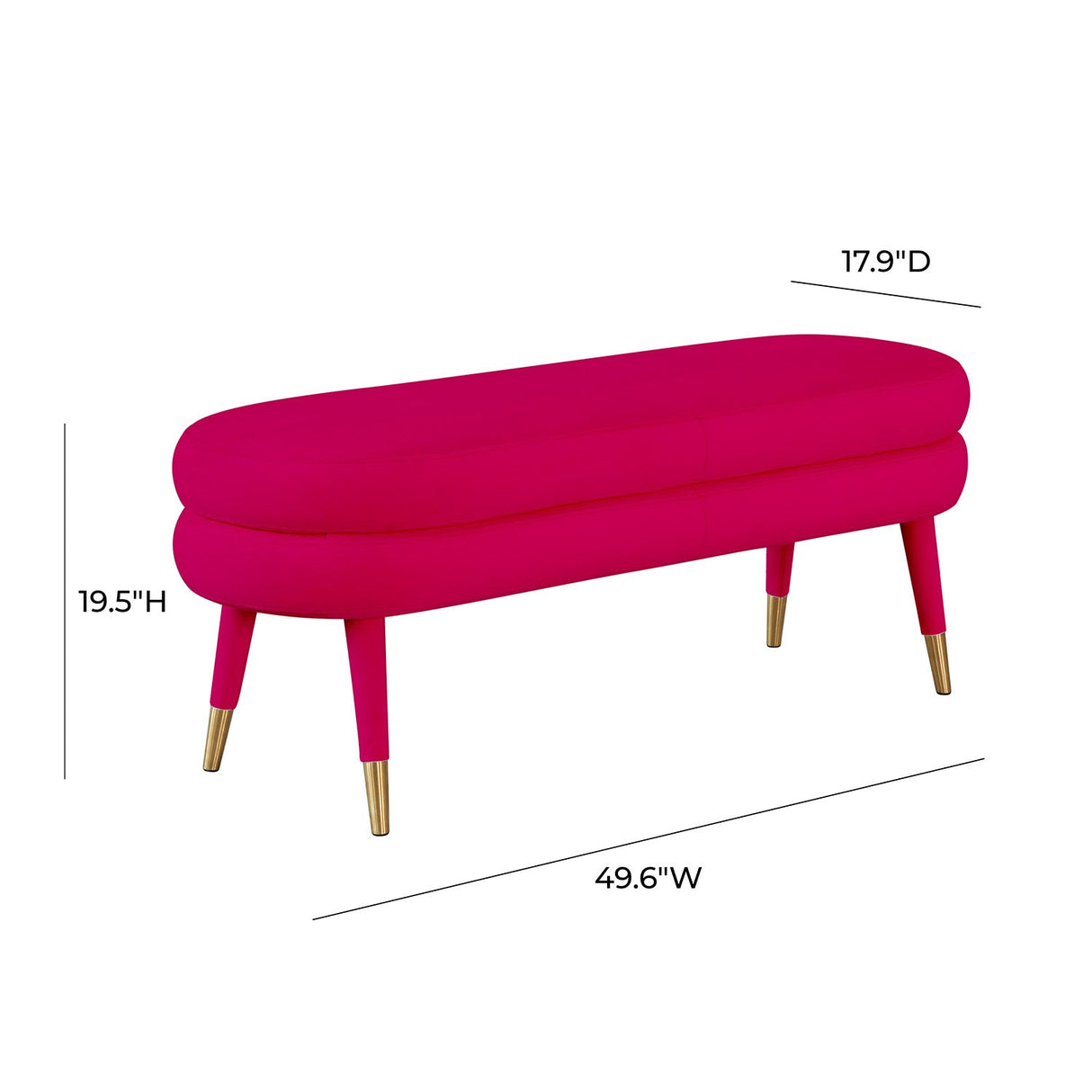 Betty Velvet Bench | TOV | Home Elegance USA