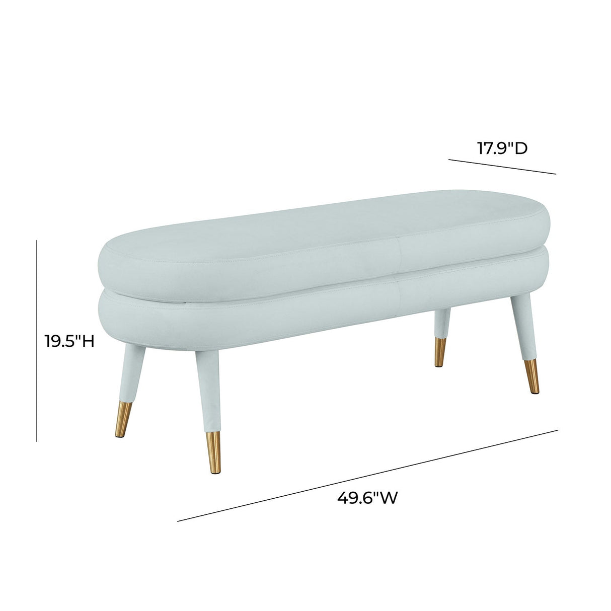 Betty Velvet Bench | TOV | Home Elegance USA