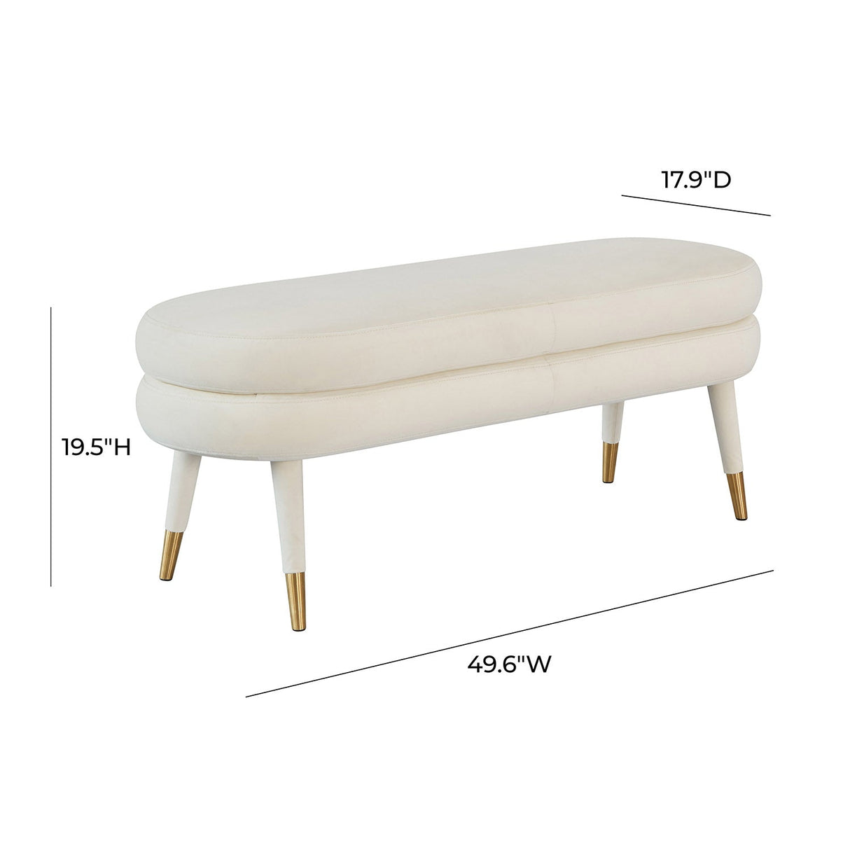 Betty Velvet Bench | TOV | Home Elegance USA