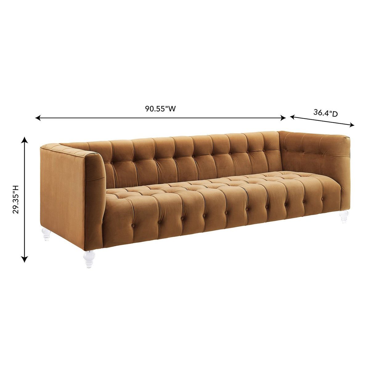 Tov Furniture Bea Velvet Sofa