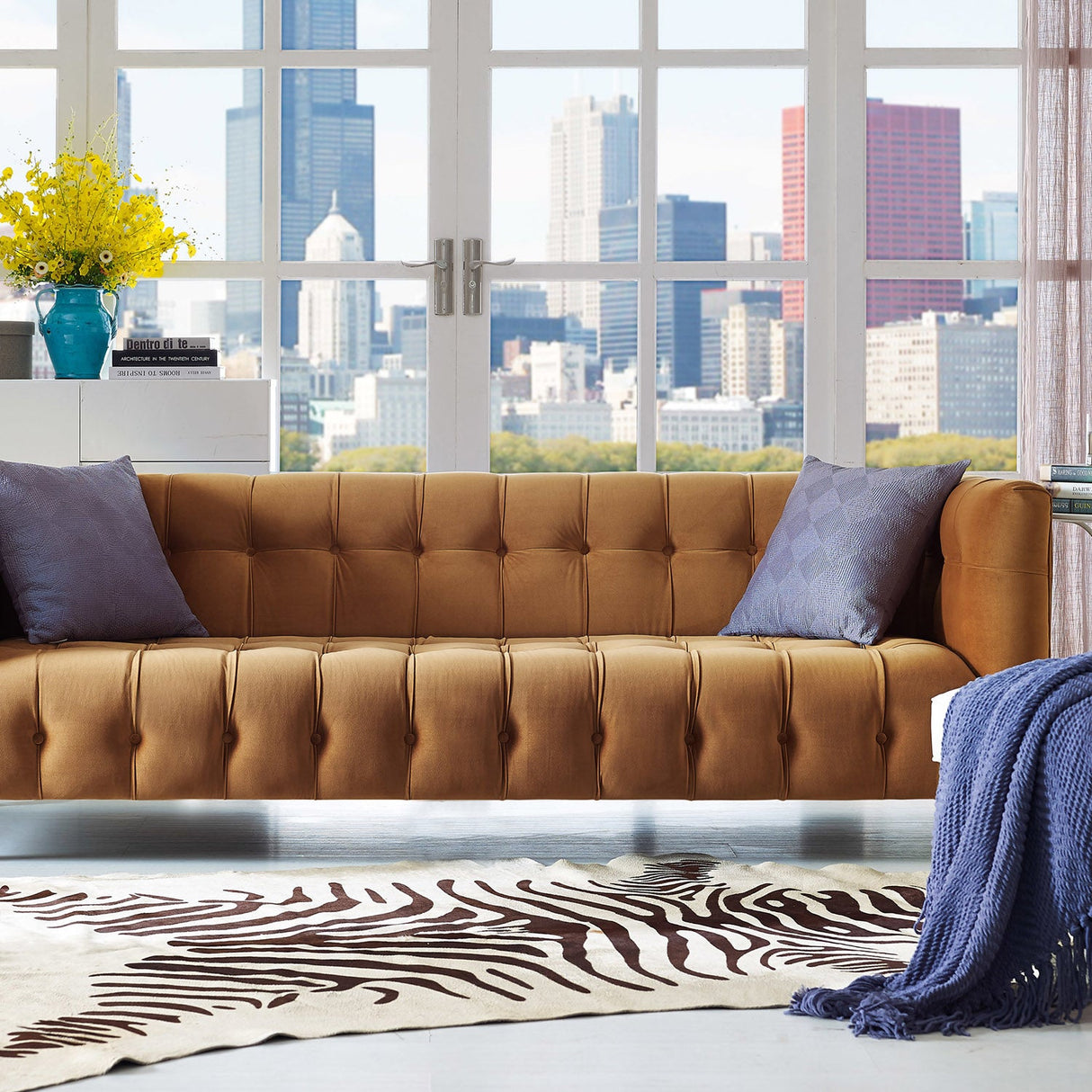 Bea Velvet Sofa | TOV | Home Elegance USA