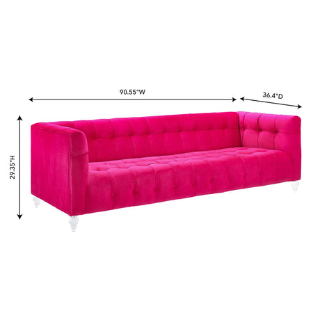 Tov Furniture Bea Velvet Sofa