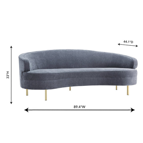 Tov Furniture Baila Velvet Sofa