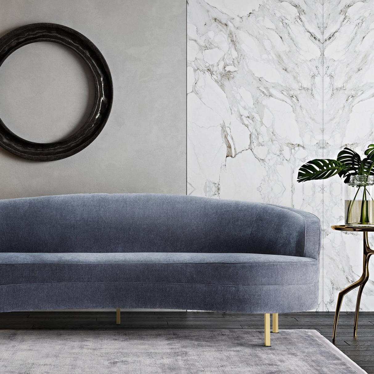 Baila Velvet Sofa | TOV | Home Elegance USA