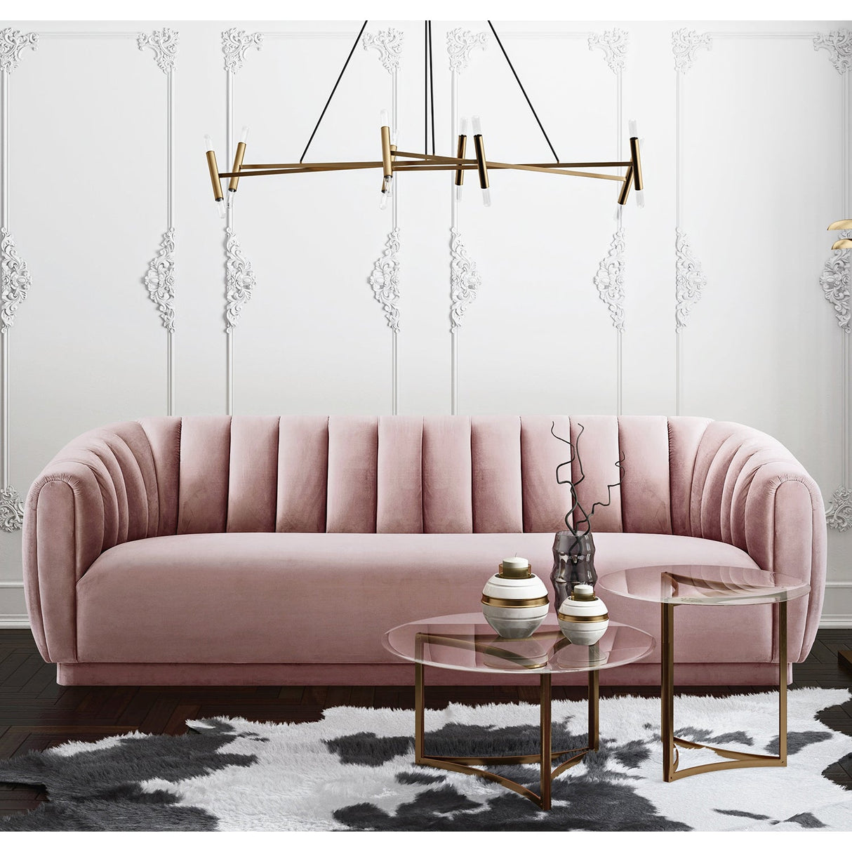 Arno Velvet Sofa | TOV | Home Elegance USA