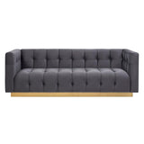 Tov Furniture Roma Velvet Sofa