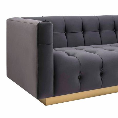 Tov Furniture Roma Velvet Sofa