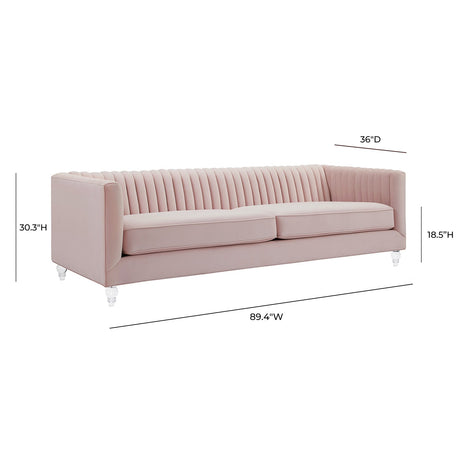 Tov Furniture Aviator Velvet Sofa