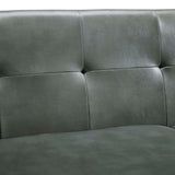 Tov Furniture Lyon Smoke Gray Leather Sofa