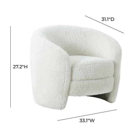 Dakota Shearling Armchair | TOV - TOV - S44136 - Home Elegance USA - 6