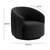 Tov Furniture London Pleated Swivel Chair