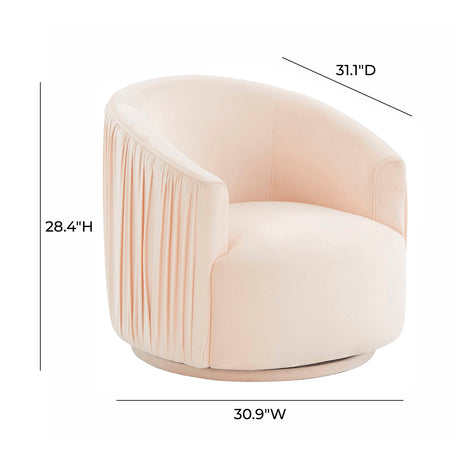 Tov Furniture London Pleated Swivel Chair