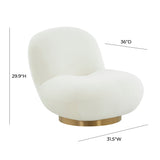 Tov Furniture Emily Velvet Swivel Chair