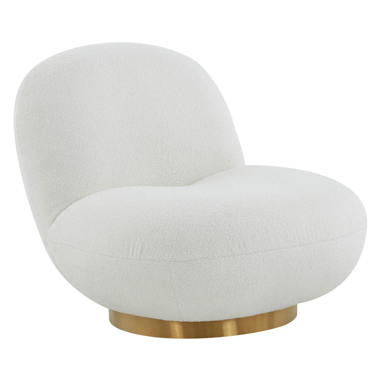 Tov Furniture Emily Boucle Swivel Chair