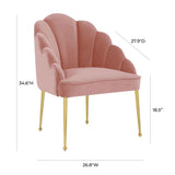 Tov Furniture Daisy Velvet Chair