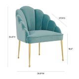 Tov Furniture Daisy Velvet Chair