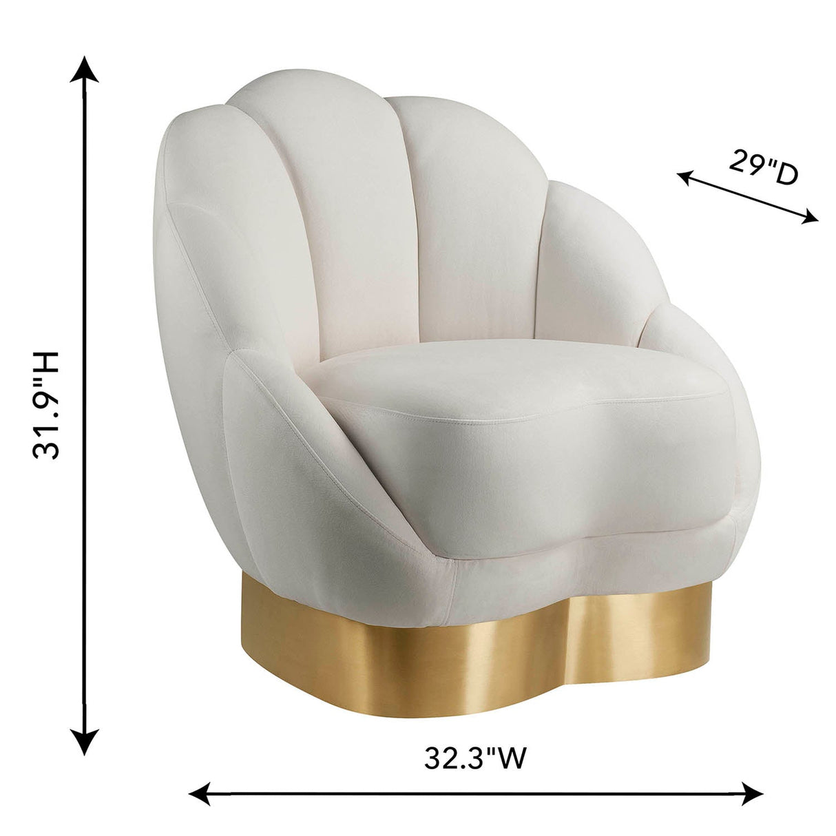 Tov Furniture Bloom Velvet Chair