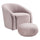 Boboli Velvet Chair/Ottoman Set | TOV | Home Elegance USA