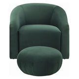 Tov Furniture Boboli Velvet Chair/Ottoman Set