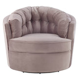 Tov Furniture Eloise Velvet Swivel Chair