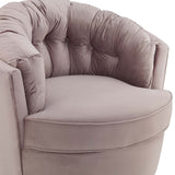 Tov Furniture Eloise Velvet Swivel Chair