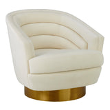 Tov Furniture Canyon Velvet Swivel Chair