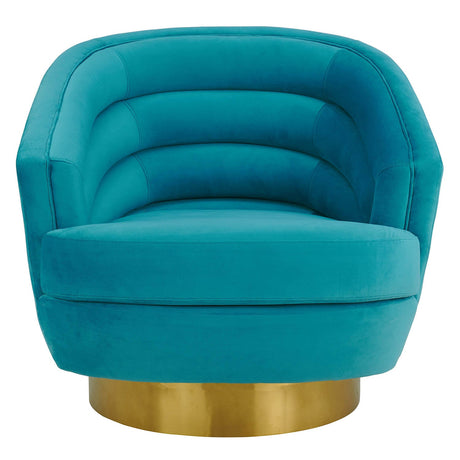 Tov Furniture Canyon Velvet Swivel Chair