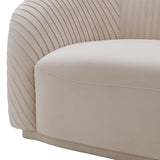 Tov Furniture Yara Pleated Velvet Sofa