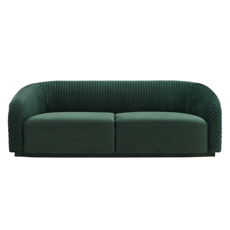 Tov Furniture Yara Pleated Velvet Sofa