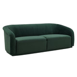 Tov Furniture Yara Pleated Velvet Sofa